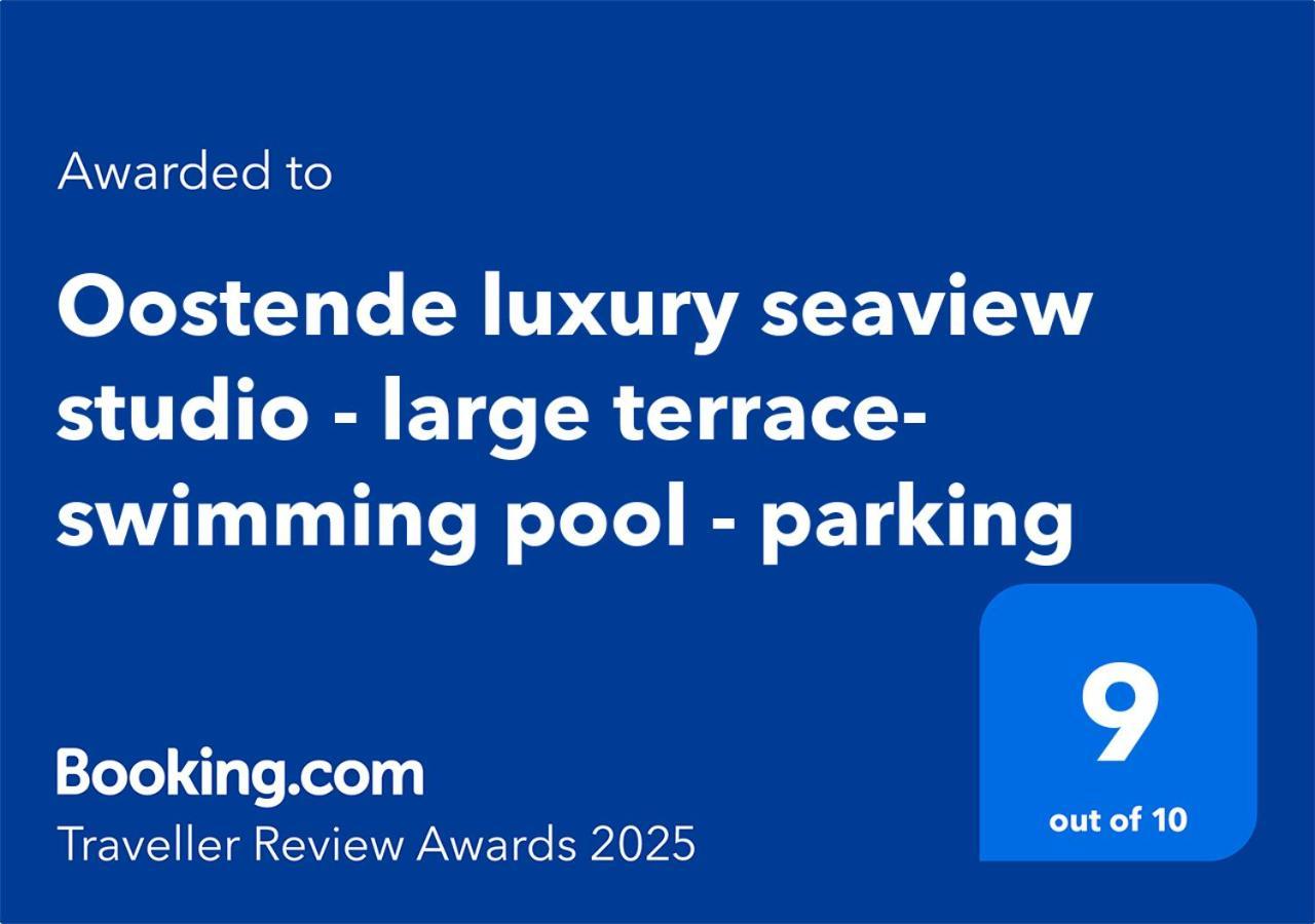 Oostende Luxury Seaview Studio - Large Terrace- Swimming Pool - Parking Экстерьер фото